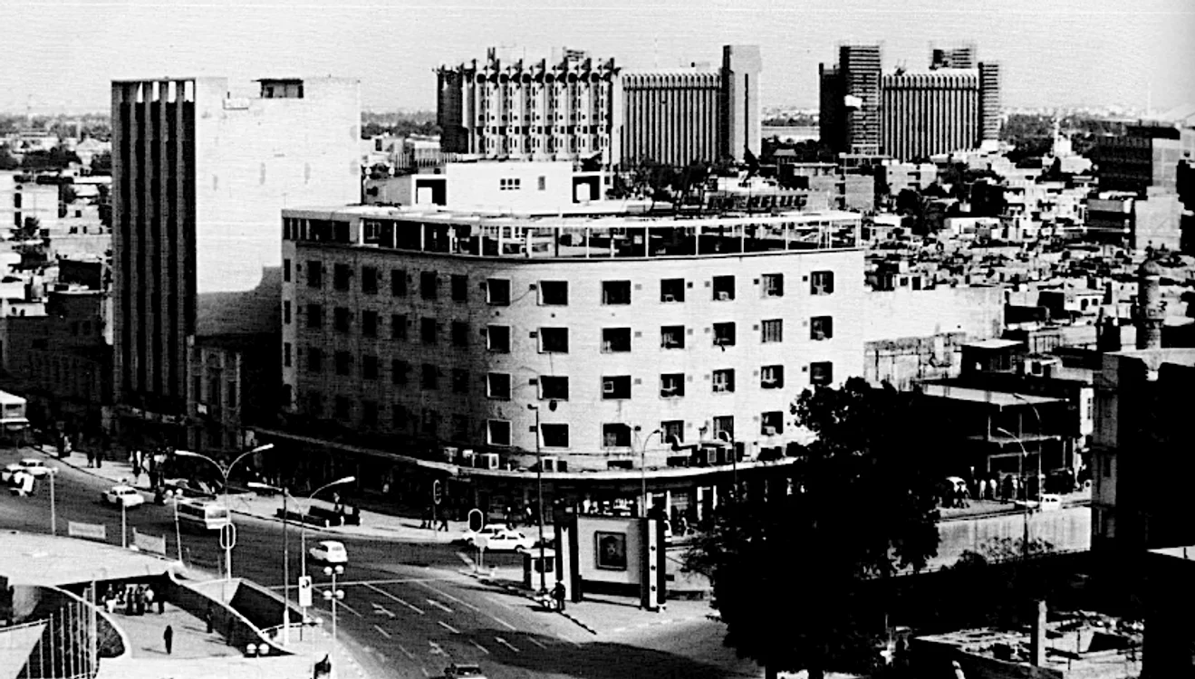 Clădirea Mirjan, Bagdad, în 1957