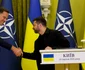 Șeful NATO a fost primit de președintele Zelenski la Kiev / Sursa foto: X