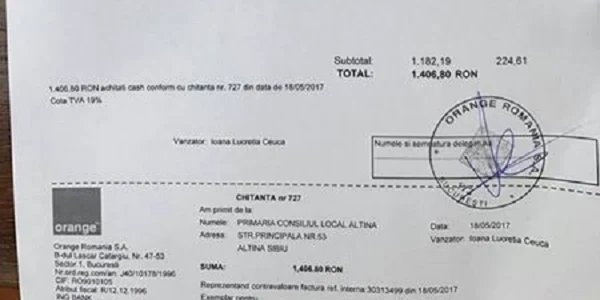 factura telefon primarie foto traian deleanu