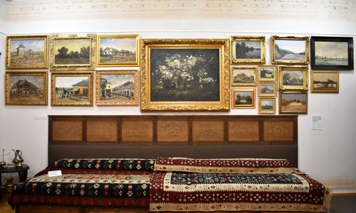 Pictură de Ion Marinescu-Vâlsan, expusă în Salonul Vilei cu clopoței (© Muzeul Nicolae Minovici)