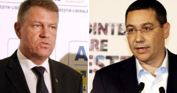 Klaus Iohannis şi Victor Ponta FOTO Adevărul