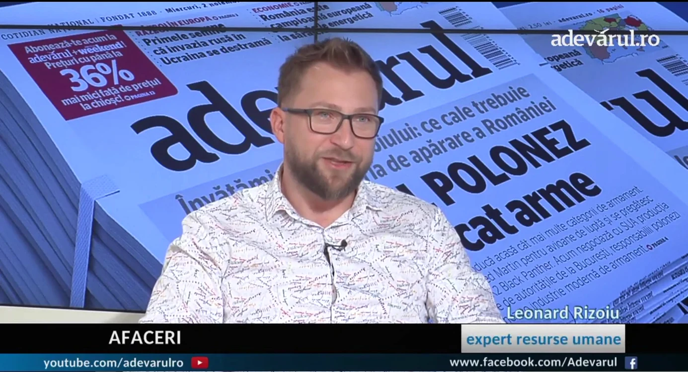 Leonard Rizoiu, expert în resurse umane vorbește la Adevărul Live despre Quiet quitting 