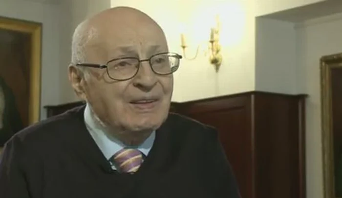 Solomon Marcus a devenit titular al Academiei Române în 2001Foto: captură Digi24