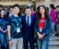 Nicușor Dan i-a felicitat pe elevii din lotul național de robotică FOTO Facebook / Nicușor Dan