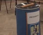 Butoiul - urnă din metalo - carton de la secţiile de vot din Mădulari - Vâlcea Foto captură video