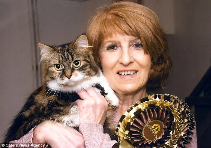 Marlene Howes şi una dintre pisicile sale FOTO Caters News Agency/Daily Mail