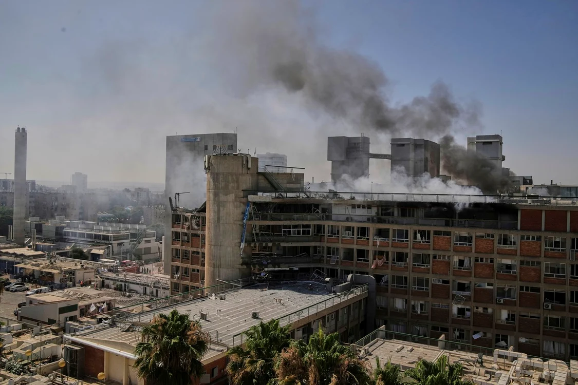 Spitalul Soroka din Israel, distrus FOTO Profimedia 