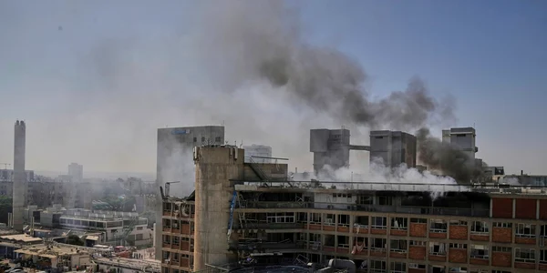 Spitalul Soroka din Israel, distrus FOTO Profimedia 