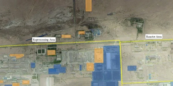 Complexul pentru Energie Atomică de la Jiuquan este capabil să extragă uraniu şi e legat de programul de armament nuclear al Chinei dezvăluie Washington Times citând rapoarte de informaţii FOTO captură Washington Times 