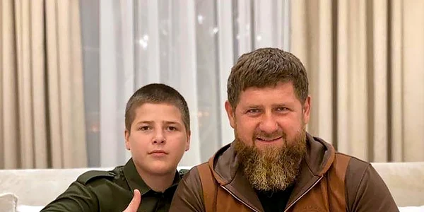 Ramzan Kadirov si Adam Kadirov FOTO Profimedia jpg