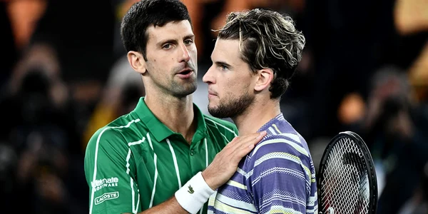 Novak Djokovici şi Dominic Thiem