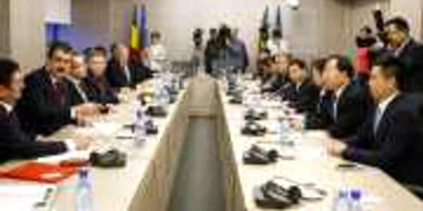 Andrei Gerea ministrul economiei delegatia chinei FOTO Eduard Enea 