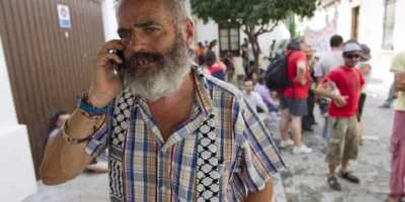 Juan Manuel Sanchez Gordillo, primarul din Marinaleda, sudul Spaniei. 