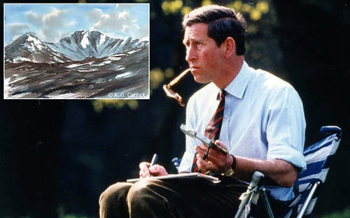 Prințul Charles iubește să picteze în naturăFoto: The Telegraph