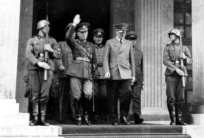 Ion Antonescu, alături de Adolf Hitler, în 1941 (© Bundesarchiv Bild 183-B03212)