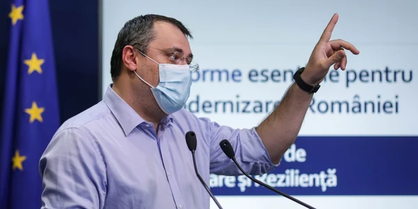 Conferinţă de presă Planul Naţional de Redresare şi Rezilienţă Cristian Ghinea Dan Barna FOTO Inquam Photos / Octav Ganea 
