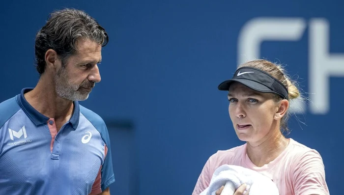 Simona Halep a fost depistată pozitiv când se afla sub comanda lui Mouratoglou. Foto Getty images