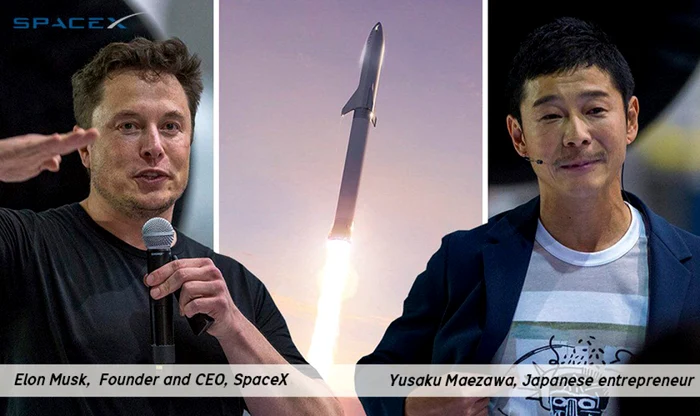 Elon Musk şi Yusaku Maezawa