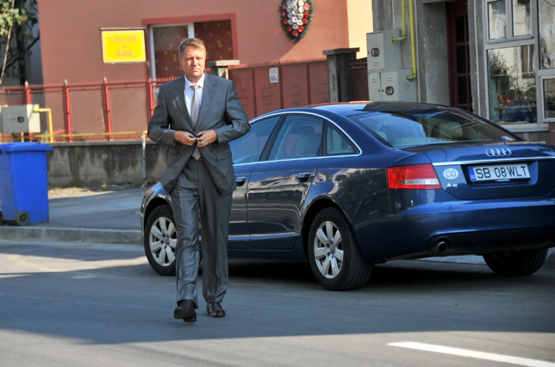Mașina folosită de Klaus Iohannis/FOTO: Turnul Sfatului