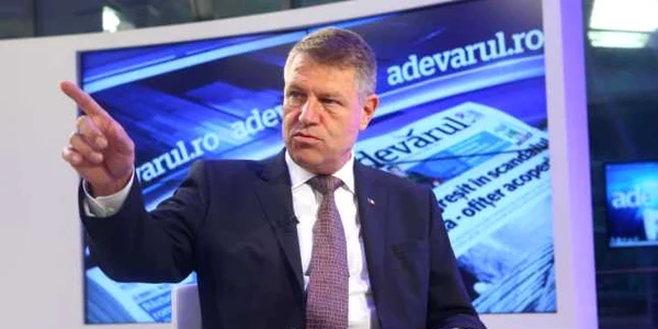 Klaus Iohannis la Adevarul Live FOTO Marian Iliescu 