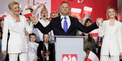 Andrzej Duda proclamandu-si victoria in alegerile prezidentiale FOTO EPA-EFE