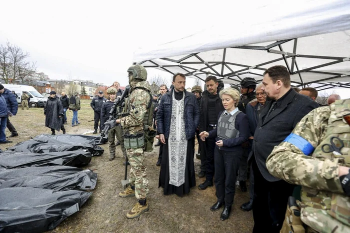 Ursula von der Leyen a mai fost în Ucraina FOTO EPA EFE