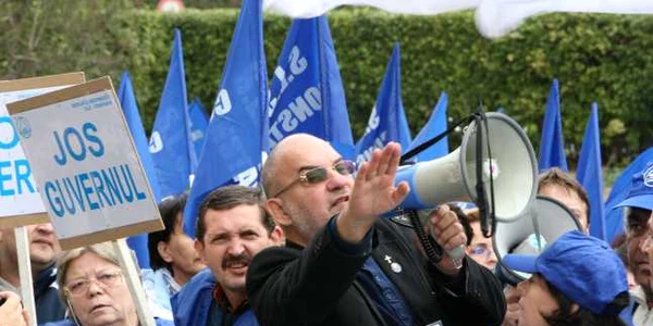 Matei Bratianu în timpul unui miting