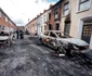 Mașini și case distruse de incendiu în zona Templemore din Belfast FOTO Profimedia