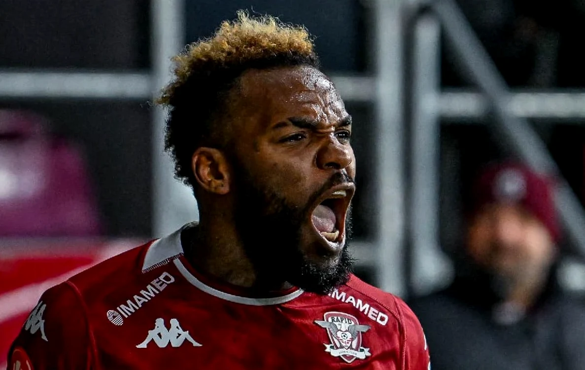 Aaron Boupendza a plecat cu scandal de la Rapid