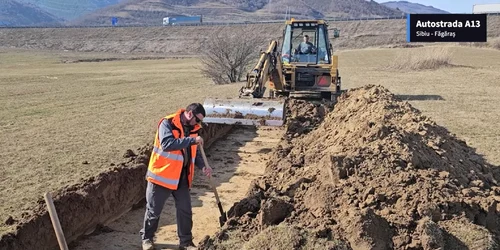 Săpături arheologice pe Autostrada A13 Sibiu Făgăraș Sursă DRDP Brașov