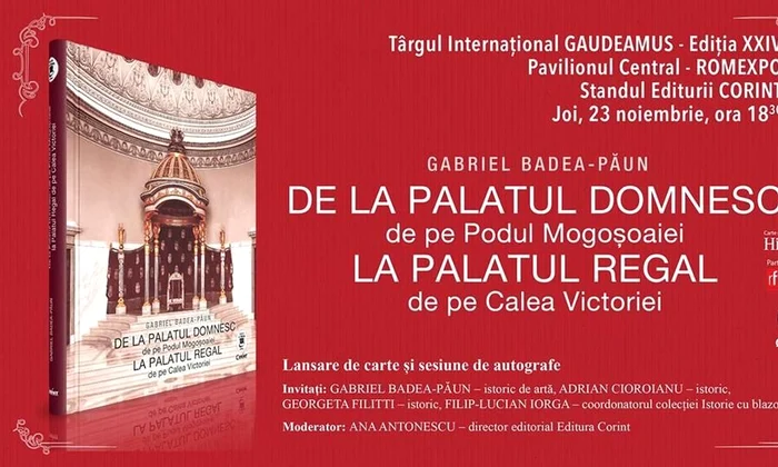 Lansare de carte Gaudeamus: «De la Palatul Domnesc la Palatul Regal» jpeg