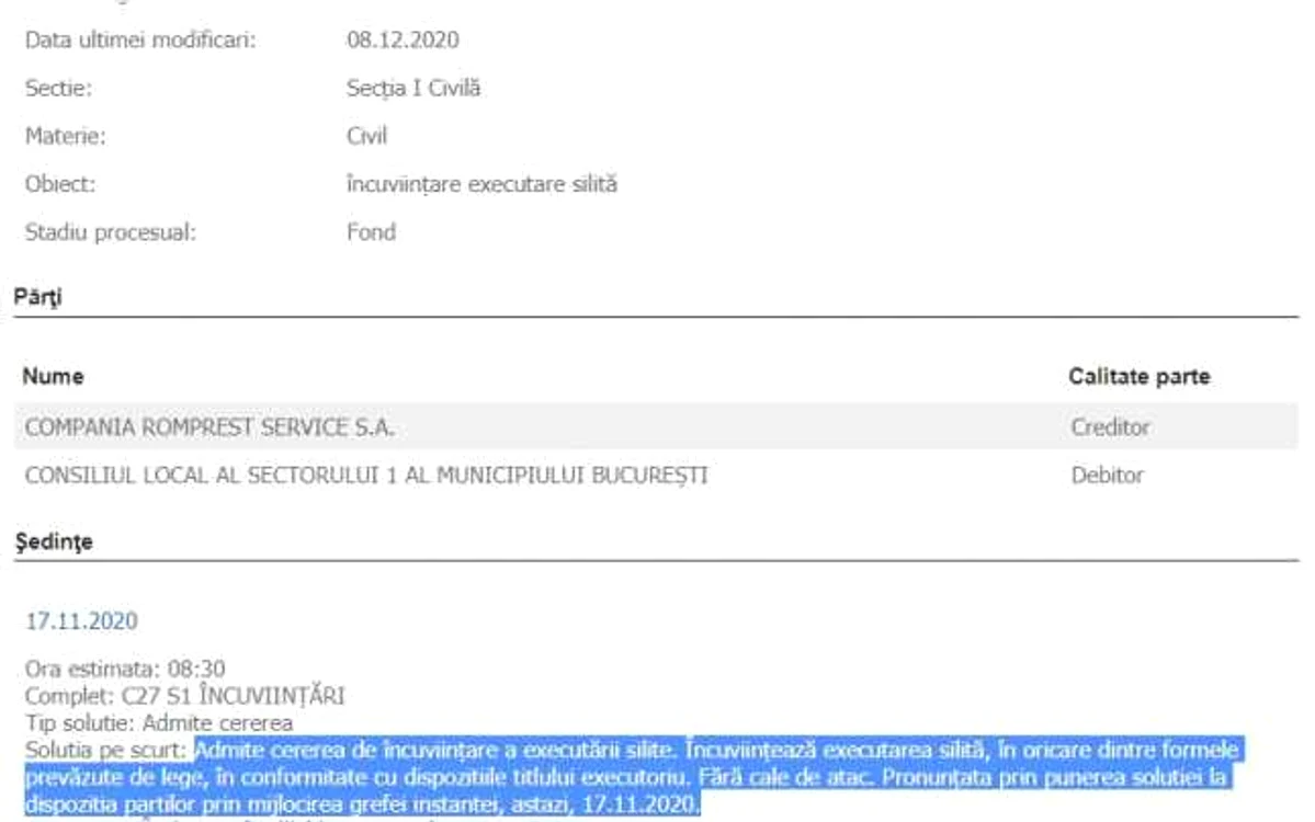 instanta romprest