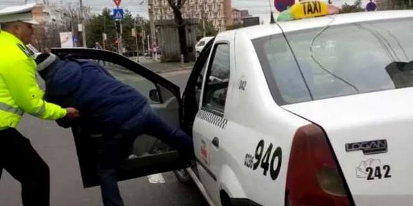 politist taximetrist Galati