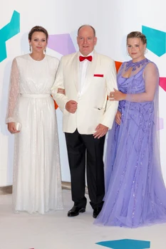Camille Gottlieb, alături de Albert și Charlene de Monaco