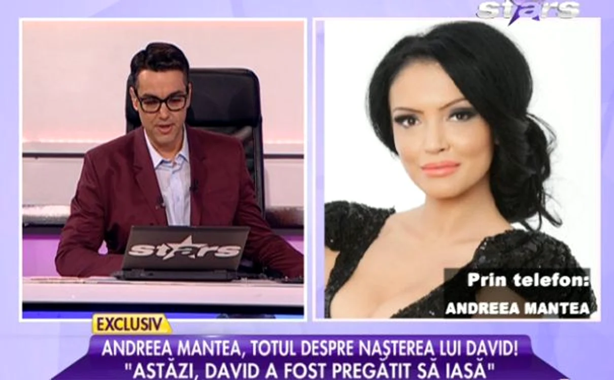 Andreea Mantea a devenit miercuri mămică pentru prima oară