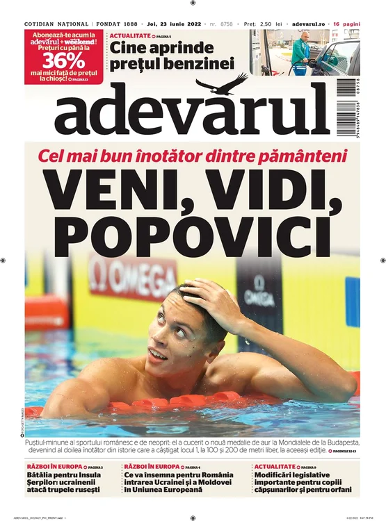 ziarul adevarul david popovici