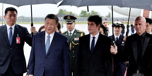 Xi Jinping intampinat de prim ministrul francez Gabriel Attal FOTO AFP jpg