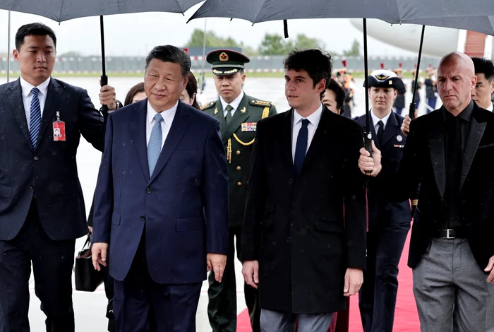 Xi Jinping și premierul francez FOTO AFP