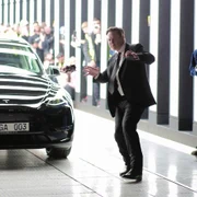 Elon Musk la inaugurarea fabricii Tesla din Germania FOTO EPA-EFE