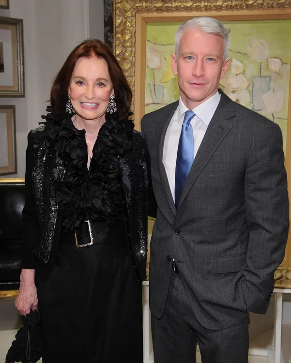 Gloria Vanderbilt și fiul ei, jurnalistul Anderson Cooper