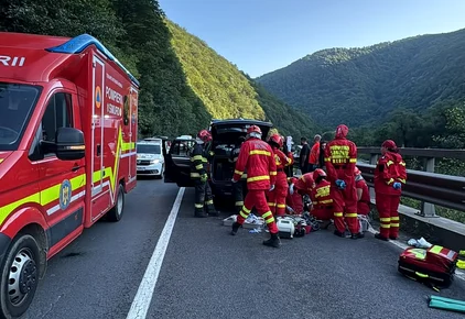 Victima e resuscitată la fața locului. FOTO ISU Sibiu