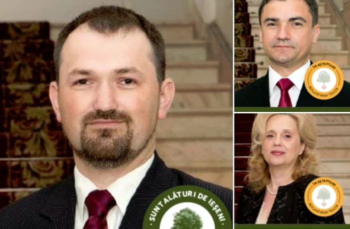 Trei dintre consilierii locali din Iaşi vizaţi de proiect: Marius Dangă (PNL), Mihai Chirica (PSD) şi Camelia Gavrilă (independent) FOTO Facebook/Iaşul iubeşte teii