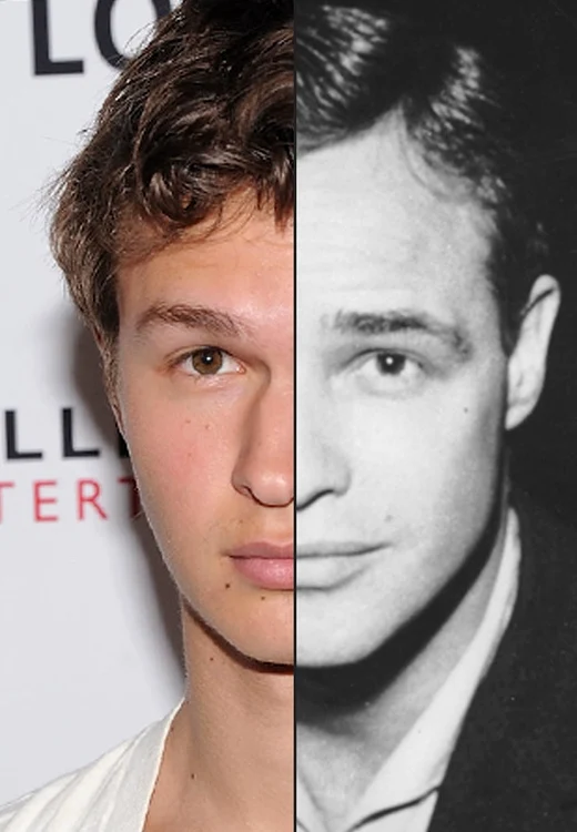 Ansel Elgort și Marlon Brando