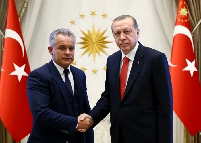 Preşedintele PDM Vladimir Plahotniuc şi Preşedintele turc Recep Tayyip Erdoğan