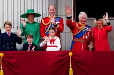 Regele Charles, Regina Camilla, Printesa Kate si Printul William la Trooping the Colours   Kensington Royal jpg