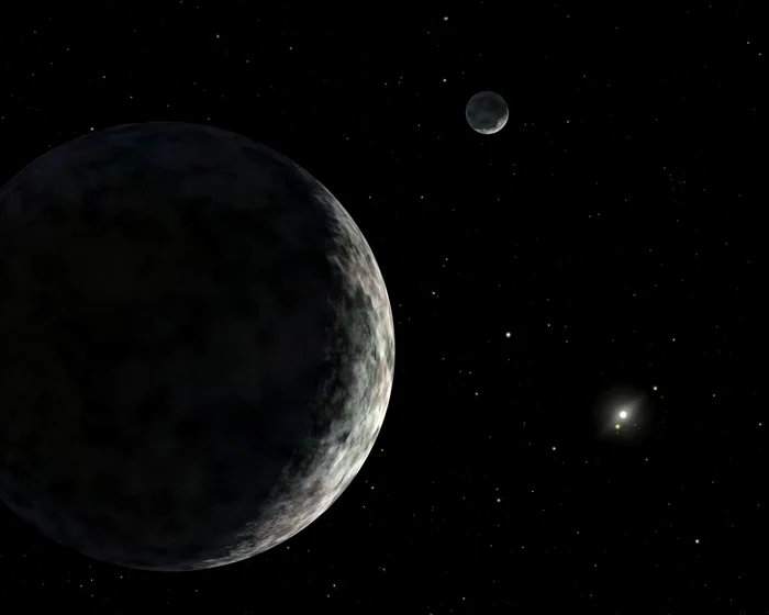 Conceptul artistic al planetei pitice Eris