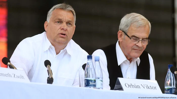 Viktor Orban și Laszlo Tőkés la Băile Tușnad