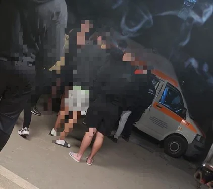 Zeci de studenți au ajuns la camera de gardă cu patru zile în urmă FOTO: Sindicat Oltpol