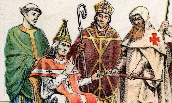 French School   Religious costumes in the Middle Ages 2 jpg