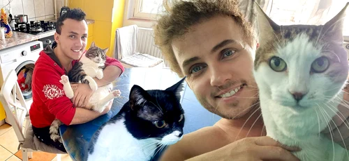 Mihai Trăistariu are casa plină de pisicuțe, salvate de pe stradă